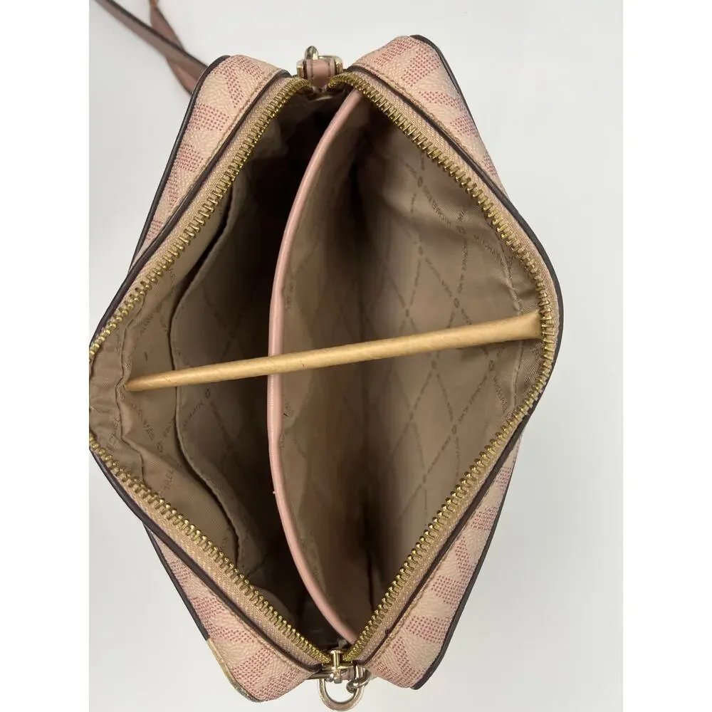 Sale !! Michael Kors Pink and Cream Crossbody Bag